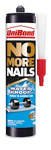 Unibond No More Nails Waterproof, Heavy-Duty Mounting Adhesive 450G Cartridge