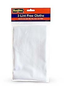 Rustins Lint Free Cloths - 3 X 300Mm Square