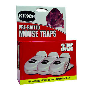 Nippon Pre-Baited Mouse Trap X3