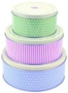 Tala Orignals Cake Storage Tins, Set Of 3 Round Nesting Cake Storage Tins