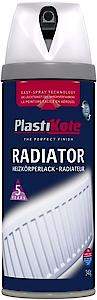 PlastiKote Twist & Spray Radiator Gloss White 400ml | 3 Pack Bundle