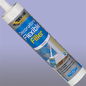 Everbuild FLEX-EBD Flexible Decorators Filler, White, 3 x 290ml