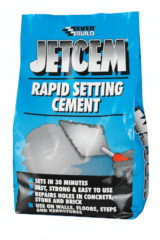 Everbuild Jetcem Rapid Repair Cement Grey, 3 Kg