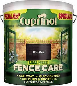 Cuprinol Lmfcag6L Less Mess Fence Care Autumn Gold 6 Litre, 6L