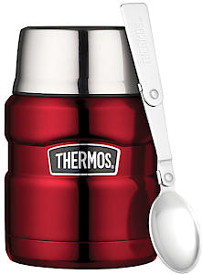 Thermos Stainless Steel King Food Flask 470Ml Classic Red Finish