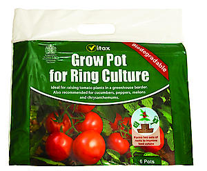 Vitax 6Rcp1 Grow Pot For Ring Culture, Black, 3 X 38 X 34.5 Cm