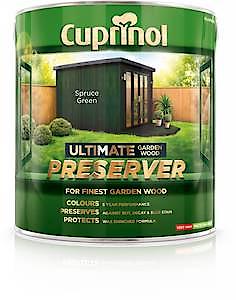 Cuprinol Ultimate Garden Wood Preserver | Wax Enriched Formula |&nbsp;Spruce Green 1L