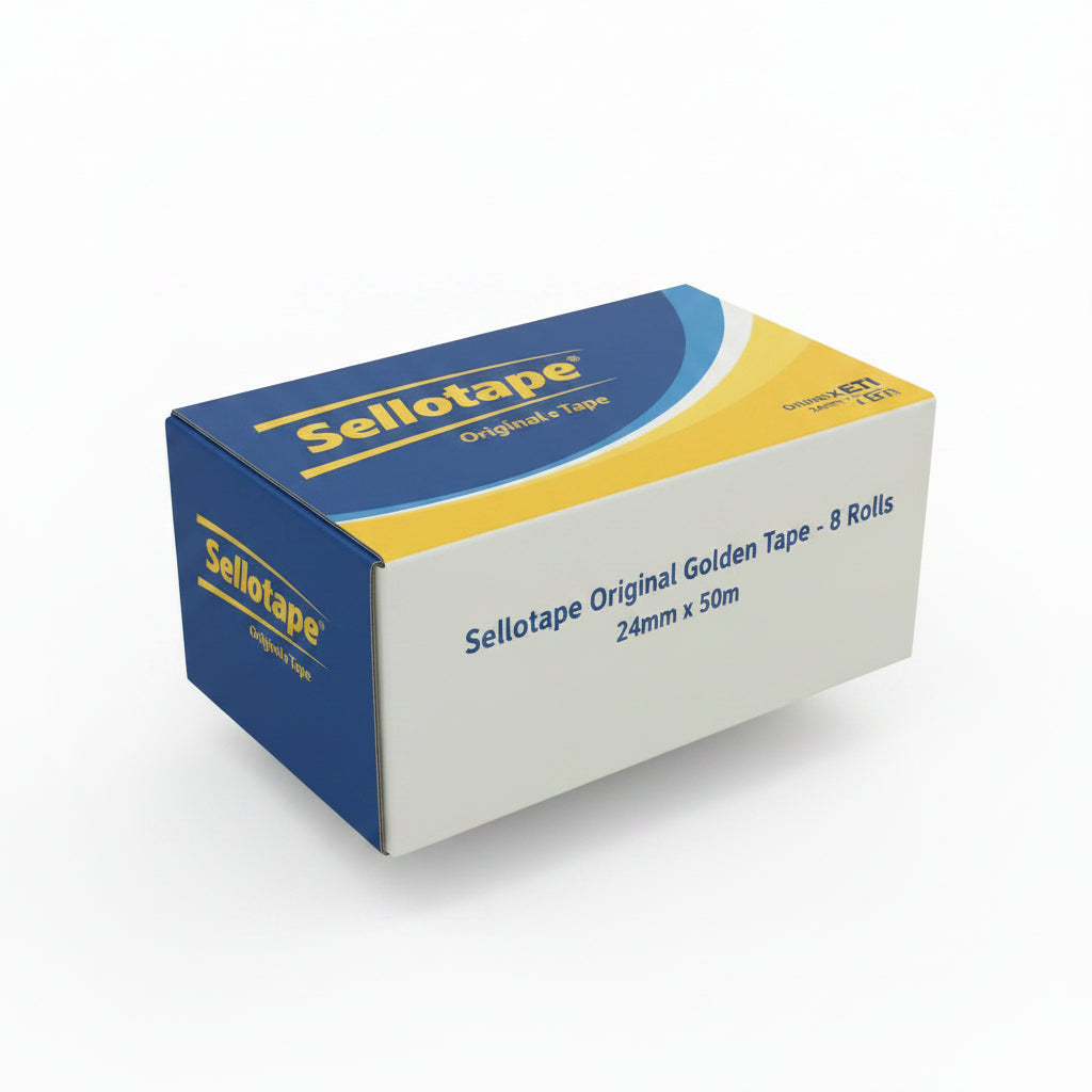 Sellotape Original Golden, Multi-Purpose Clear Tape 24mm x 50m
