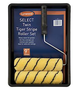 Lynwood 9" Twin Pack Select Tiger Stripe Roller Set