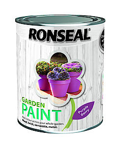 Ronseal Rslgpblkb750 Gpblkb750 Garden Paint Black Bird 750Ml, 750 Ml