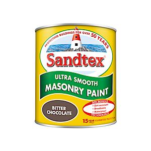 Sandtex Retail Ultra Smooth Masonry Bitter Chocolate 1 L