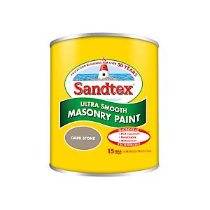 Sandtex Ultra Smooth Masonry Paint Tester | Dark Stone | 1 x 150ml