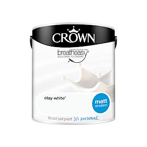 Crown Retail Core Emulsion Matt Clay White 2.5 L