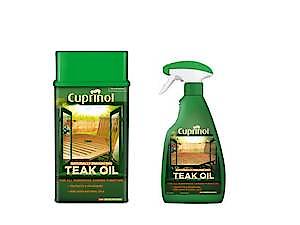 Cuprinol Natural Enhancing Teak Oil | Woodcare for all hardwood | Clear 500ml