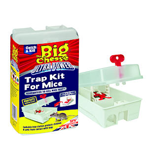 The Big Cheese Ultra Power Ready-Baited Mouse Trap Kit, White