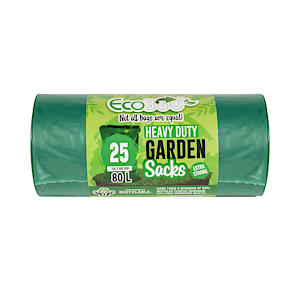 25 Ecobag Heavy Duty Garden Sacks - 80L - 120G