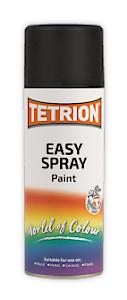 Tetrion Easy Spray Paint, Gloss Black, 400 Ml