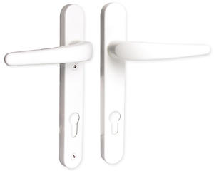 Sterling Dh1W Upvc Lever Door Handles, White, Set Of 2 Pieces