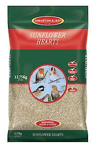 Johnston & Jeff Sunflower Hearts For Wild Birds - 12.75Kg, Clear