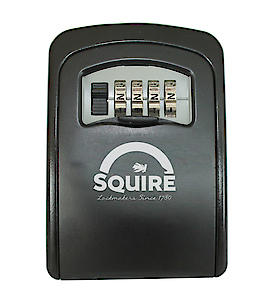 Squire Key Safe Box - 4 Wheel Combination Lock - Wall Mounted Key Safe