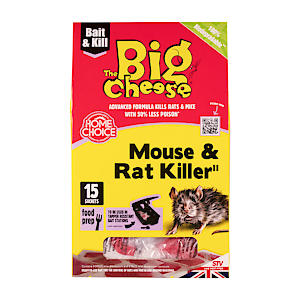 The Big Cheese Mouse & Rat Killer Pasta Sachet - 10G X 15, Red