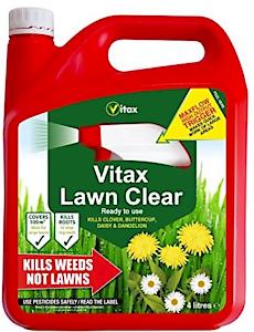 Vitax 5Lcrtu4 Lawn Clear Rtu Weed Killer, 4 Litre