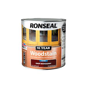 Ronseal 10 Year Woodstain Deep Mahogany 750Ml