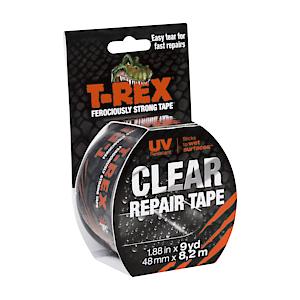 T Rex Tape Ferociously Strong Clear Repair Tape, 48Mm X 8.2M