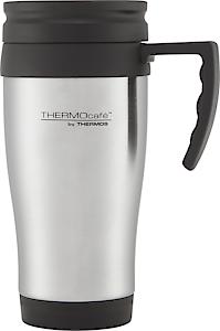 Thermos Stainless Steel Travel Mug With Slide Lock Lid 400ml