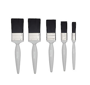 Essen 5Pk Gloss Paint Brush Set, Silver