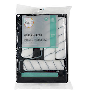Harris Seriously Good Walls & Ceilings Paint 6 Piece Roller Set | 9 Inch | Value Multi Pack