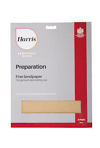 Harris Seriously Good Preparation Sandpaper Fine 4pk