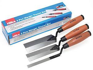 Hilka 66403003 3 Pce Margin Soft Grip Trowel Set, 51 Mm