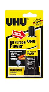 UHU All Purpose Power Water Resistant Glue 33ml Blister Pack