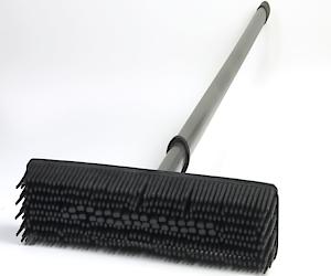 Rubber Broom Indoor With Telescopic Metal Handle