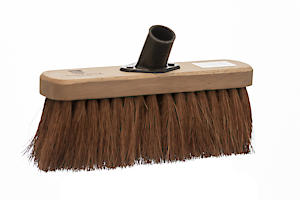 Castledale 10" Coco Brush head Plastic Collared CD-3002 | 4 Pack Bundle
