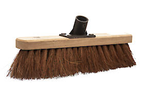 Castledale 12 Inch Coco Brush Head with Plastic Pole Socket