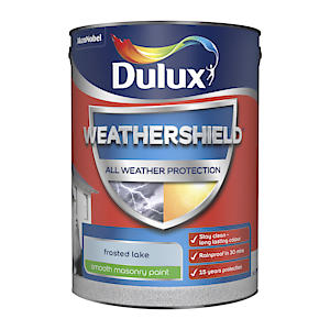 Dulux Weathershield Smooth Masonry Paint - Frosted Lake - 5L