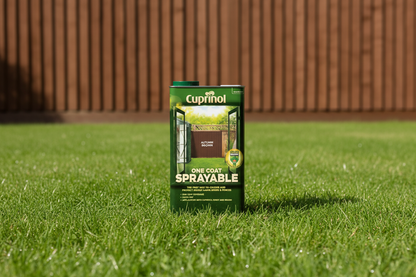 Cuprinol One Coat Sprayable Fence Treatment 5 Litre, Autumn Brown