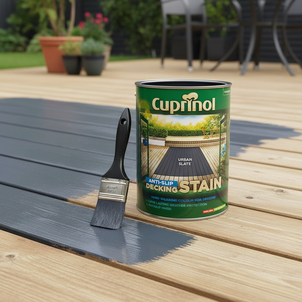 Dulux Cuprinol Anti-Slip Hardwearing Decking Stain - Urban Slate - 5L