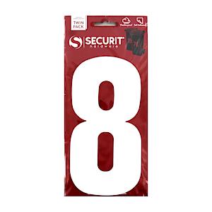 Wheelie Bin S/A No8 Wht 170Mm Pk2