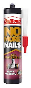 Unibond No More Nails All Materials Heavy Objects Construction Adhesive, White, 440G Cartridge