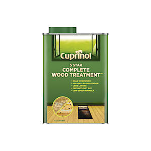 Cuprinol 5 Star Complete | Clear Treatment| Woodworm and Rot Prevention | 1Litre