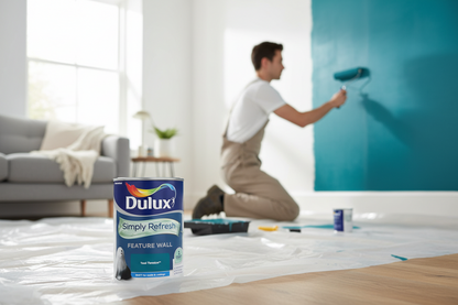 Dulux Simply Refresh Feature Wall Matt Emulsion Paint | Teal Tension | 1.25L.