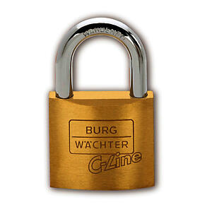 Burg-Wachter C-Line 222 40 Sb Brass Padlock 40Mm-222