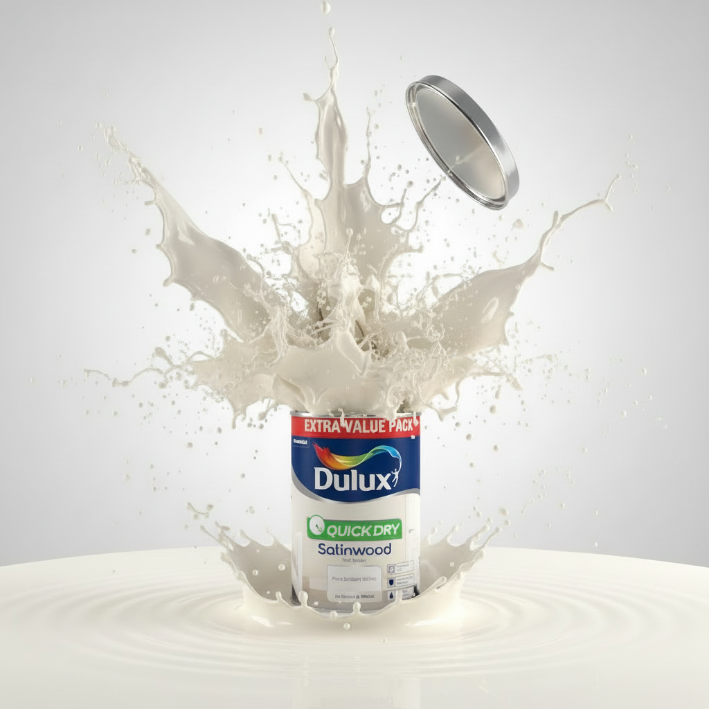 Dulux Retail Quick Dry Satinwood - Pure Brilliant White - 1.25L