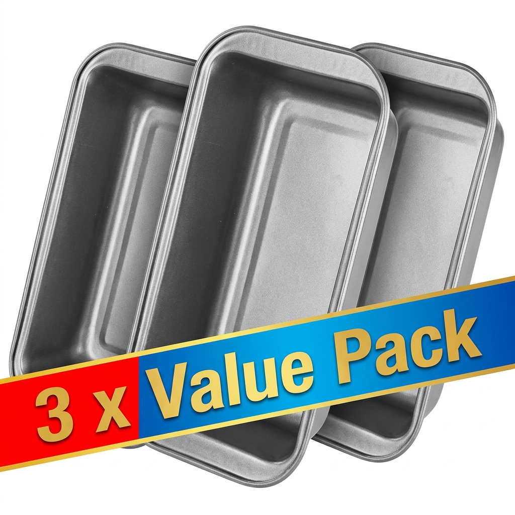 Chef Aid Non-Stick 2Lb Loaf Tin, 900G Rectangular Bread Pan