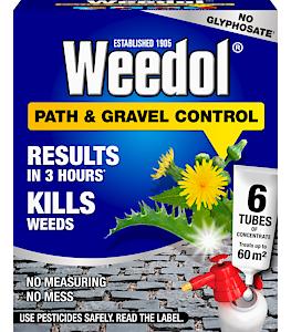 Weedol Path Weed Killer Liquid Concentrate 6 Tubes Treats 60M2 Garden Path & Patio Weed Control