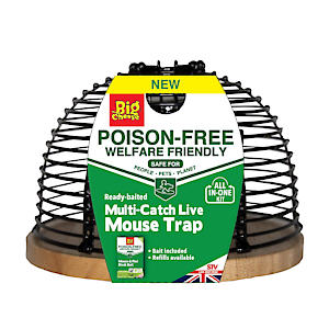 The Big Cheese Poison-Free, Live Catch, Ready-Baited Dome Multi-Catch Mouse Trap