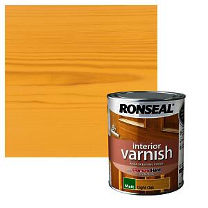 Ronseal Interior Varnish Light Oak Matt 750Ml